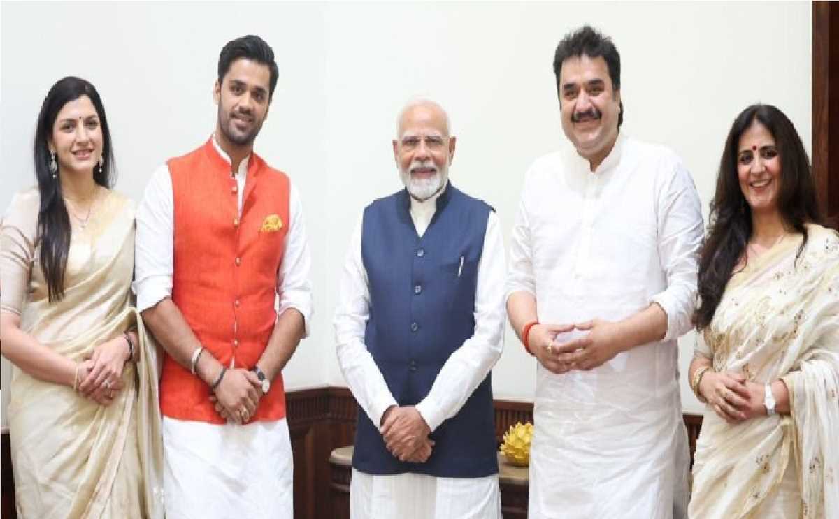 भाजपा के वरिष्ठ नेता कुलदीप विश्नोई ने पीएम मोदी से की मुलाकात